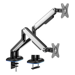AISENS DT32TSR-297 montagem e suporte para monitores 81,3 cm (32") Secretária Preto, Branco