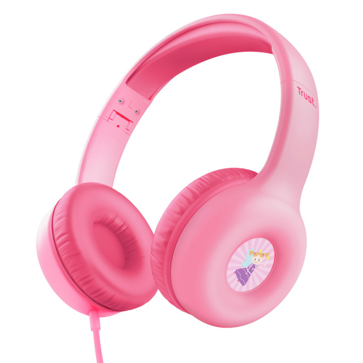 Trust Nouna Auscultadores Com fios Fita de cabeça Chamadas Música Rosa