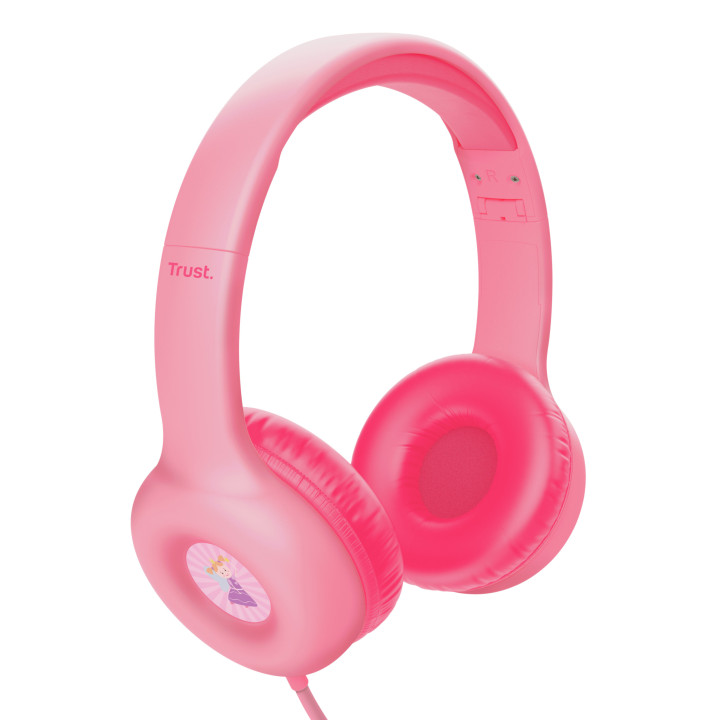 Trust Nouna Auscultadores Com fios Fita de cabeça Chamadas Música Rosa