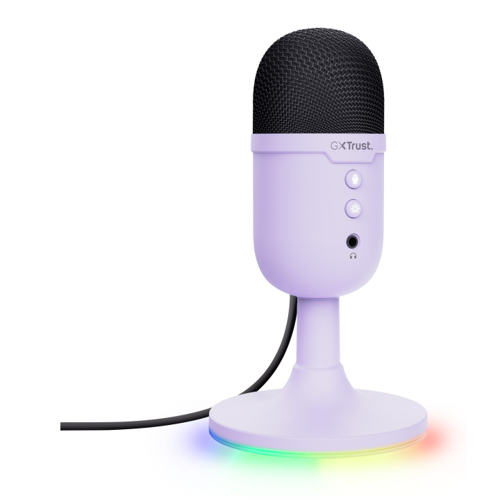 Trust GXT 234P Yunix Roxo Microfone de mesa