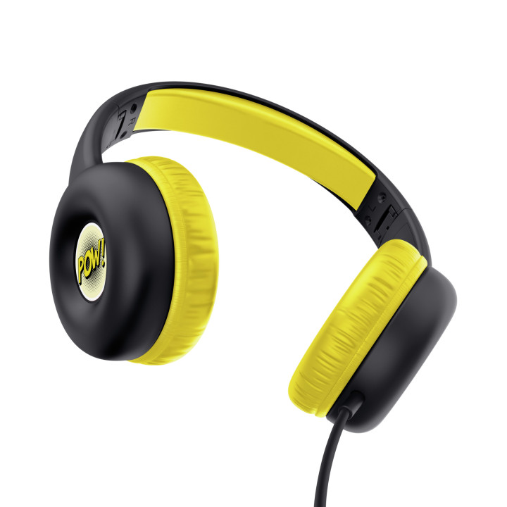 Trust Nouna Auscultadores Com fios Fita de cabeça Chamadas Música Preto, Amarelo