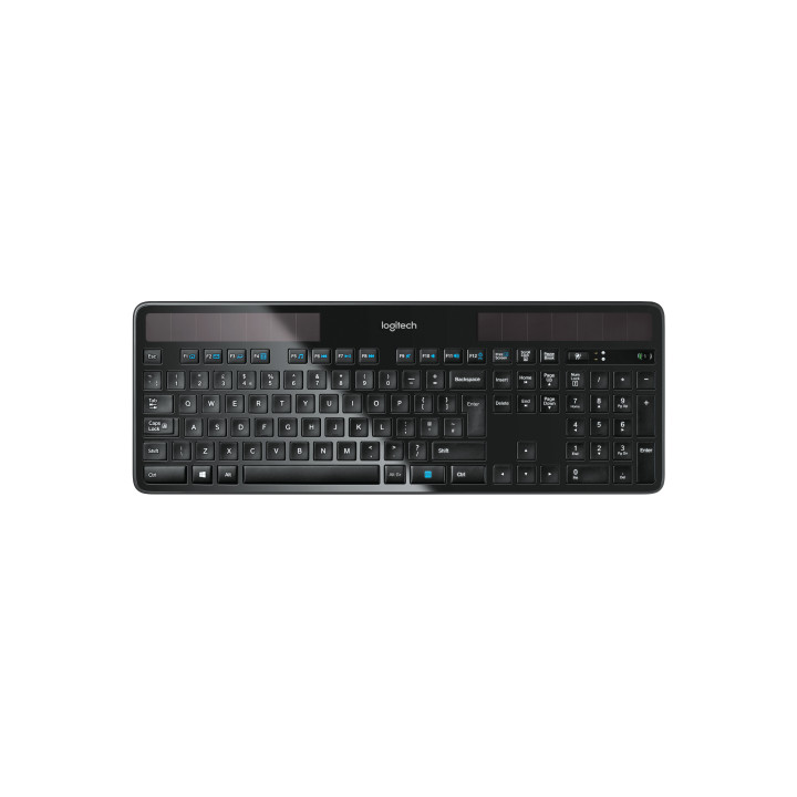 Logitech Wireless Solar Keyboard K750 teclado Universal RF Wireless QWERTZ Alemão Preto