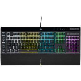 Corsair K55 RGB PRO teclado Jogos USB QWERTY Espanhol Preto