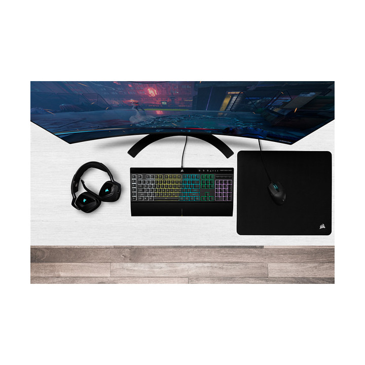 Corsair K55 RGB PRO teclado Jogos USB QWERTY Espanhol Preto