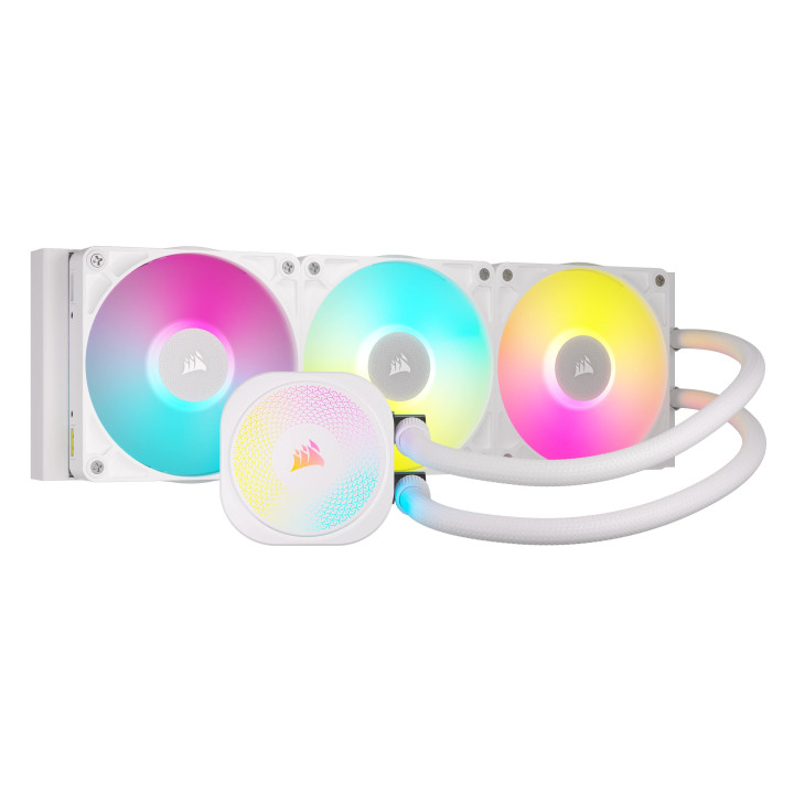 Corsair iCUE LINK TITAN RX RGB Processador Refrigerador líquido all-in-one 12 cm Branco 1 unidade(s)