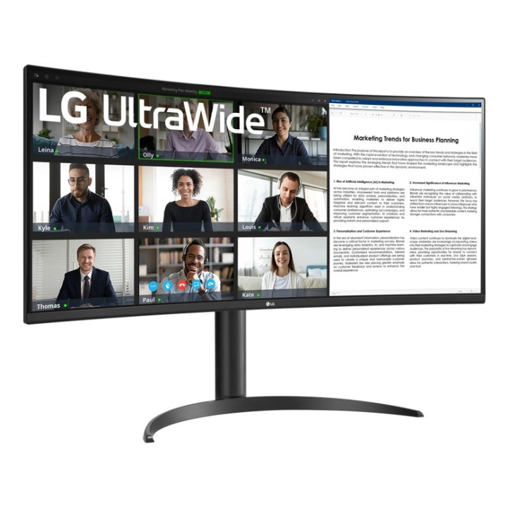 LG 34WR55QK-B monitor de ecrã 86,4 cm (34") 3440 x 1440 pixels Wide Quad HD Preto