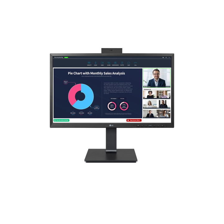 LG 24BP75CP-B monitor de ecrã 60,5 cm (23.8") 1920 x 1080 pixels Full HD LED Preto