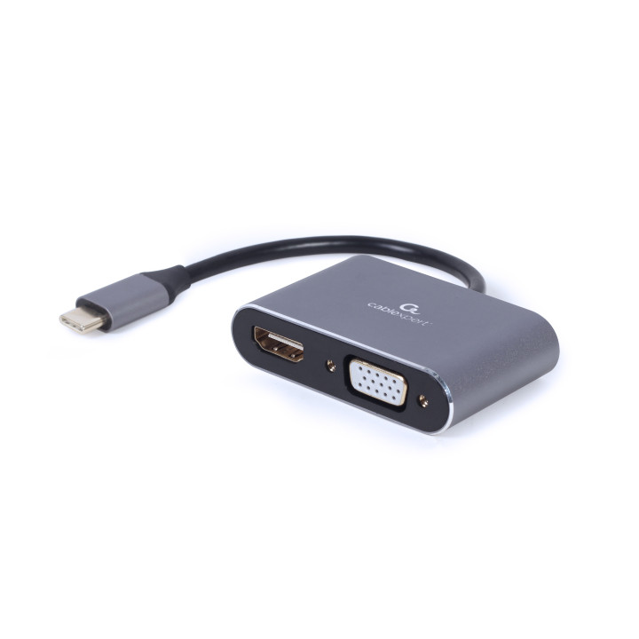 Cablexpert A-USB3C-HDMIVGA-01 adaptador gráfico USB Cinzento