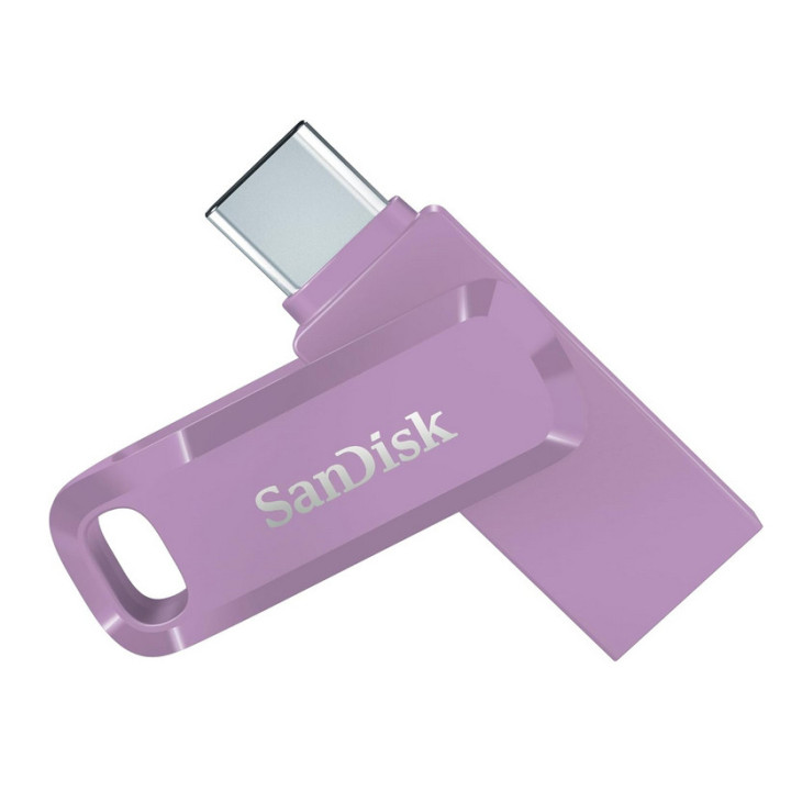 SanDisk Ultra Dual Drive Go USB 64GB unidade de memória USB USB Type-A   USB Type-C 3.2 Gen 1 (3.1 Gen 1) Lavanda