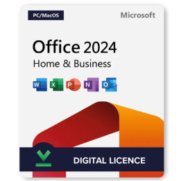 Microsoft Office Home and Business 2024 Pacote Office Completa 1 licença ESD