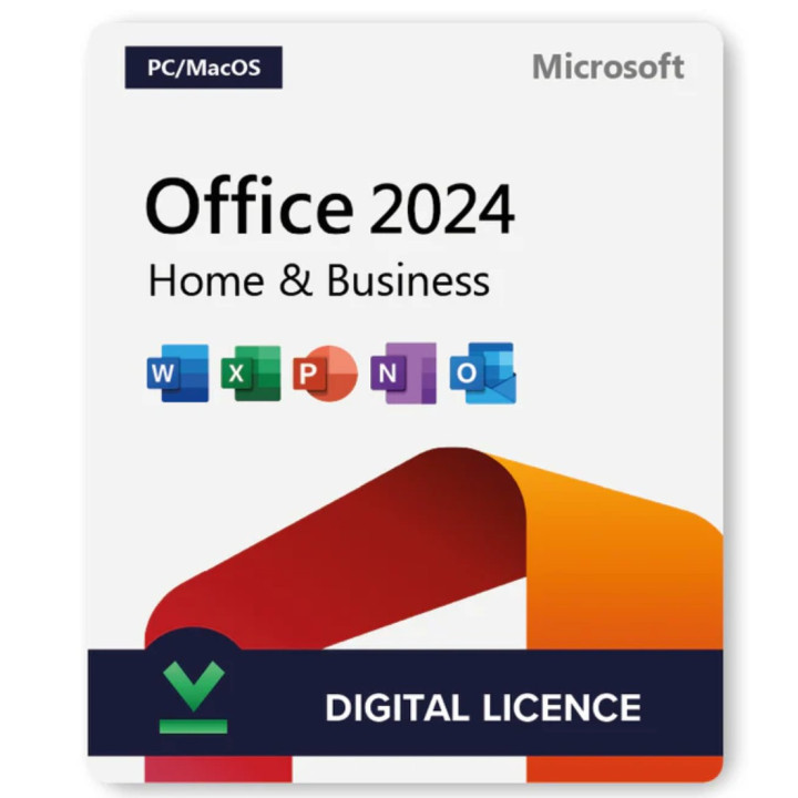 Microsoft Office Home and Business 2024 Pacote Office Completa 1 licença ESD