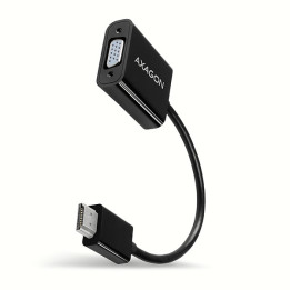 Axagon RVH-VGN adaptador de cabo de vídeo 0,15 m HDMI Type A (Standard) VGA (D-Sub) Preto