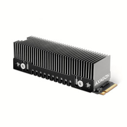 Axagon CLR-M2XT M.2 SSD Passivkühler Aluminium - 2280 M.2 NVMe SSD, Disco de estado sólido (SSD) Dissipador de calor Radiador