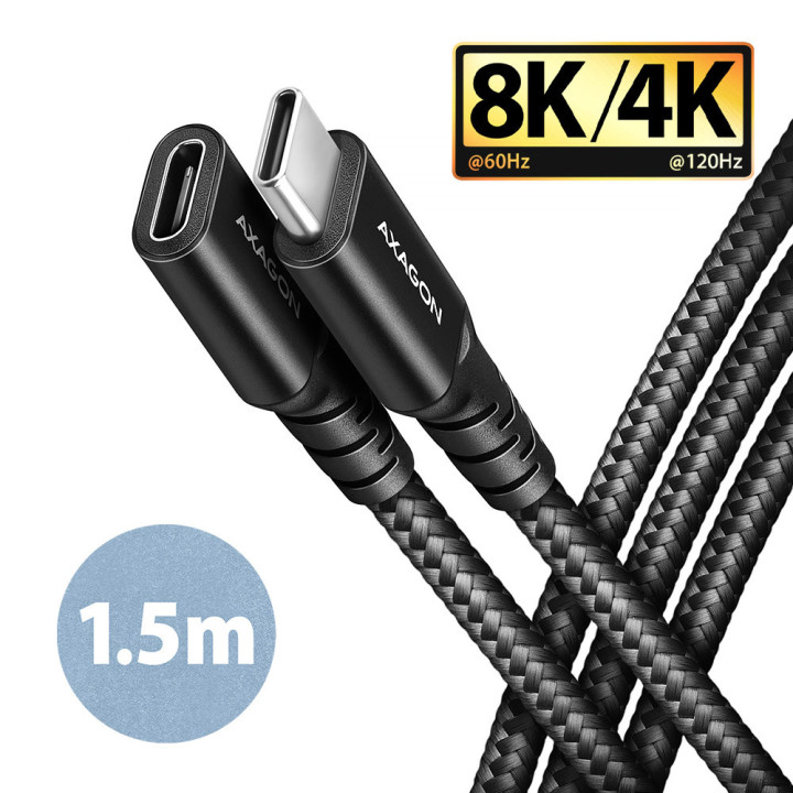 Axagon BUCM32-CF15AB cabo USB USB 3.2 Gen 2x2 1,5 m USB C Preto