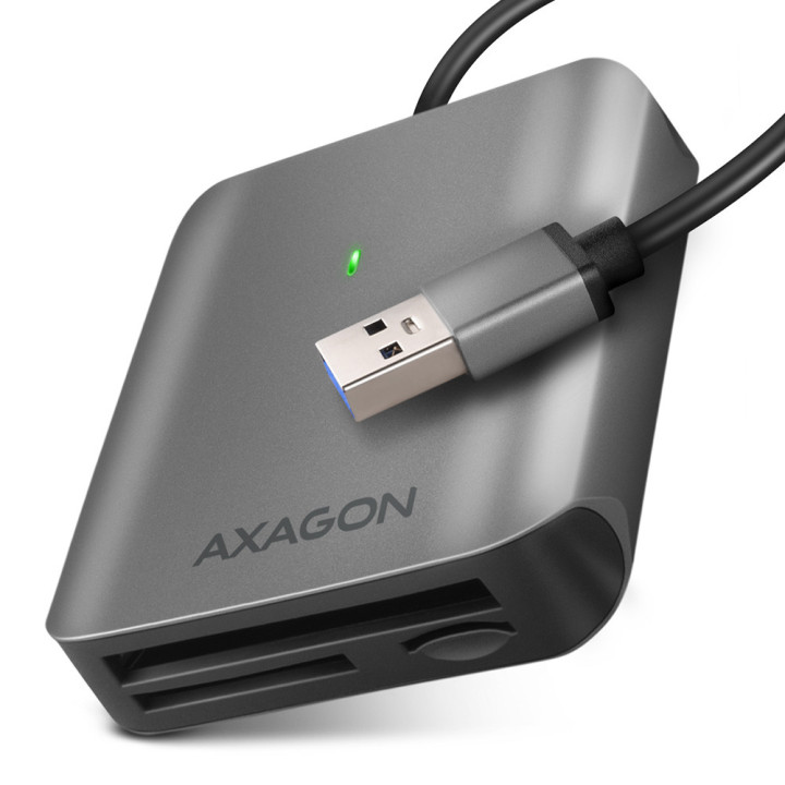 Axagon CRE-S3 External card reader USB-A 3.2 Gen 1 3-slot & lun SD microSD CF leitor de cartões USB 3.2 Gen 1 (3.1 Gen 1)