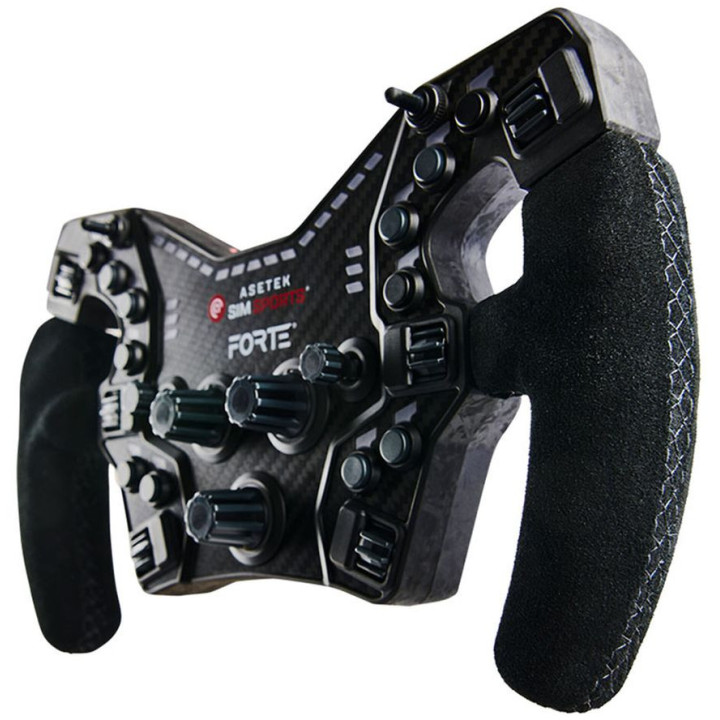 Volante para Buttonplate Asetek SimSports Camurça