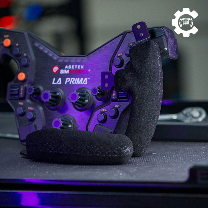 Volante para Buttonplate Asetek SimSports Camurça