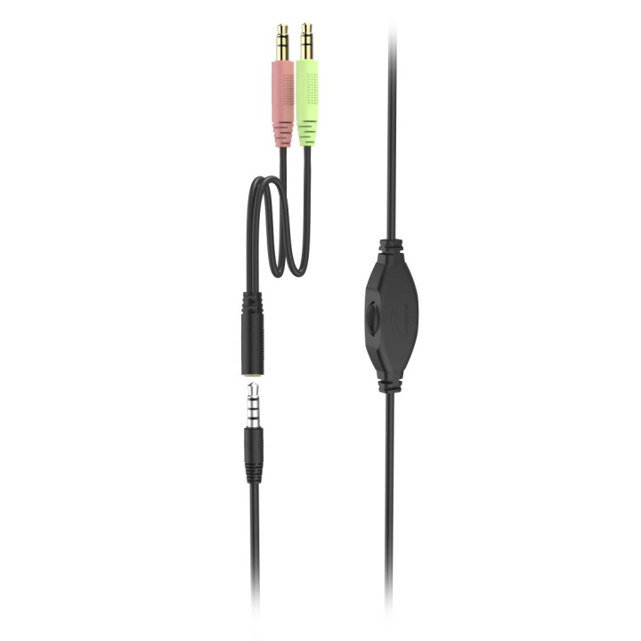 Hama HS-P100 V2 Auscultadores Com fios Fita de cabeça Escritório Call center Preto, Prateado