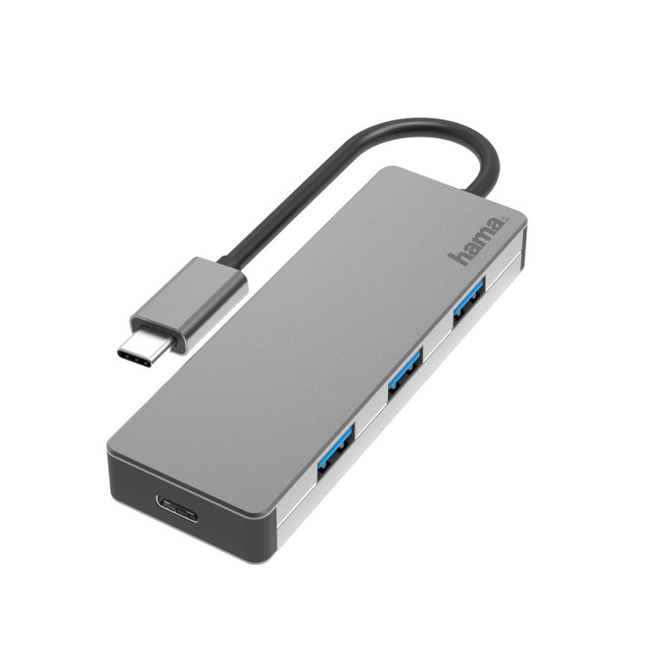 Hama 00200105 hub de interface USB 3.2 Gen 2 (3.1 Gen 2) Type-C 10000 Mbit s Cinzento