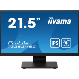 iiyama ProLite T2252MSC-B2AG monitor de ecrã 54,6 cm (21.5") 1920 x 1080 pixels Full HD LCD Ecrã táctil Preto