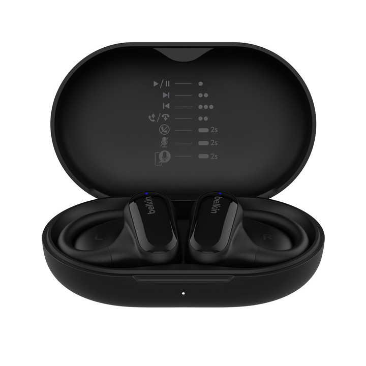 Belkin SoundForm ClearFit Auscultadores True Wireless Stereo (TWS) Gancho de orelha Chamadas Música Desporto Dia-a-dia