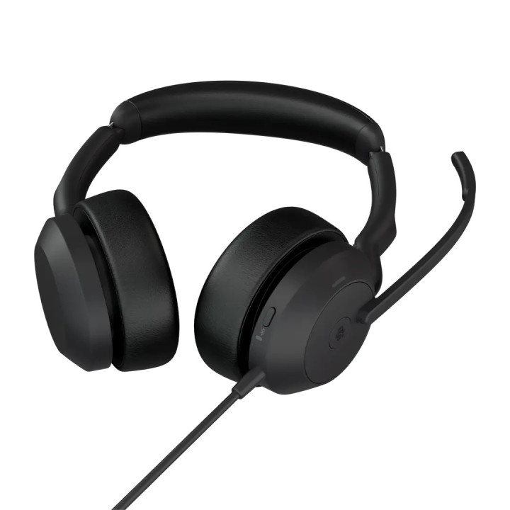 Jabra Evolve2 50 Auscultadores Com fios Fita de cabeça Escritório Call center USB Type-C   USB Type-A Bluetooth Preto