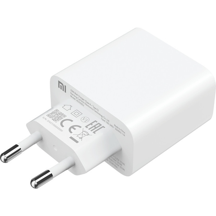 Xiaomi Mi 33W Universal Branco AC Carregamento rápido Interior