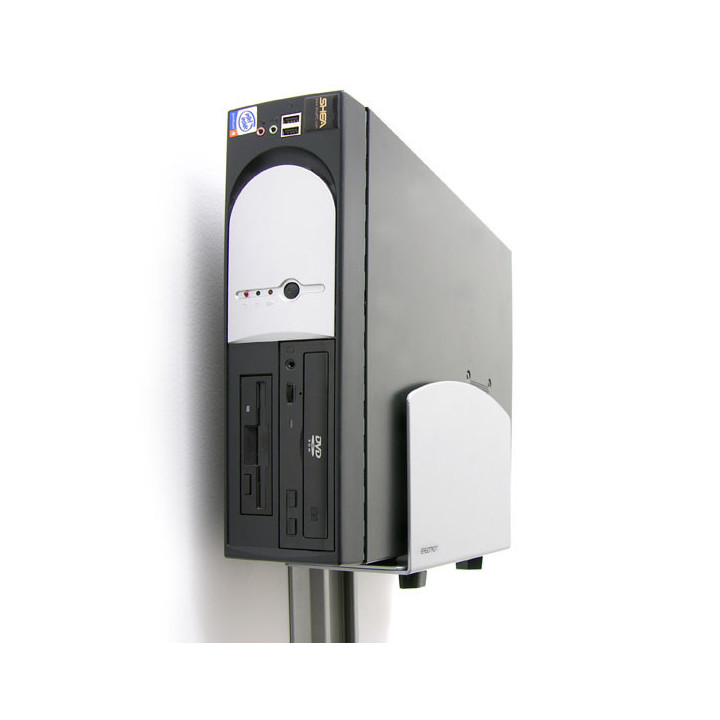 Ergotron Vertical Universal CPU Holder Prateado