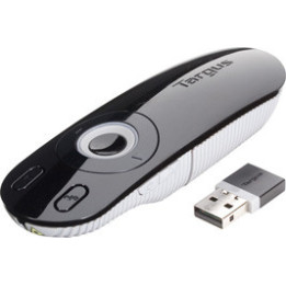 Targus Laser Presentation Remote comando para apresentações Preto, Cinzento
