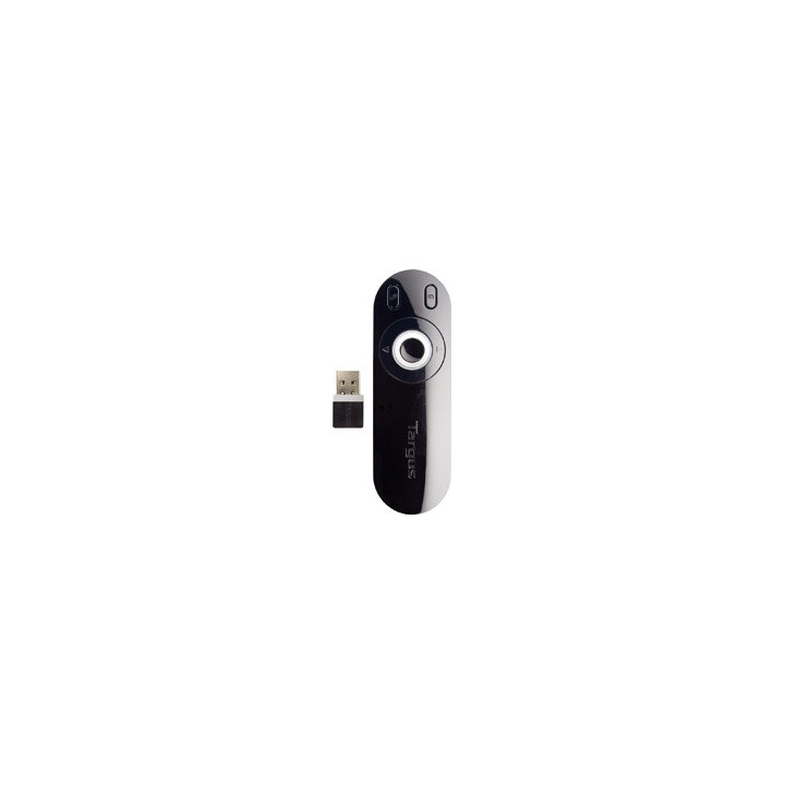 Targus Laser Presentation Remote comando para apresentações Preto, Cinzento