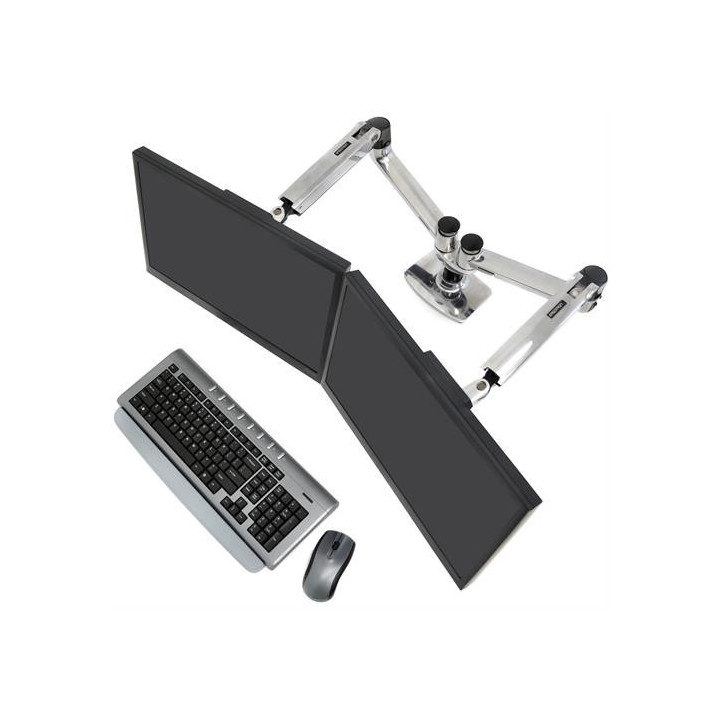 Ergotron LX Series 45-245-026 montagem e suporte para monitores 68,6 cm (27") Secretária Prateado