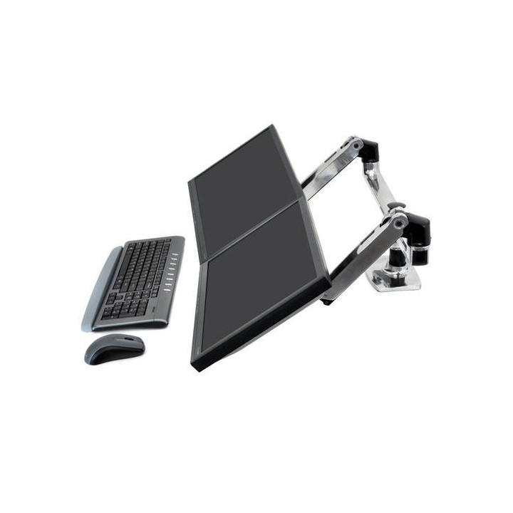 Ergotron LX Series 45-245-026 montagem e suporte para monitores 68,6 cm (27") Secretária Prateado