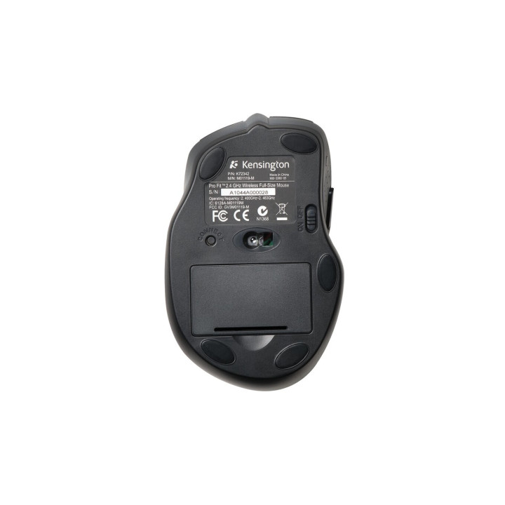 Kensington k72370eu rato Escritório Ambidestro RF Wireless Ótico 1600 DPI