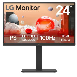 Monitor LG LED 24” Full HD IPS 100Hz USB Type-C HDMI DP Peto