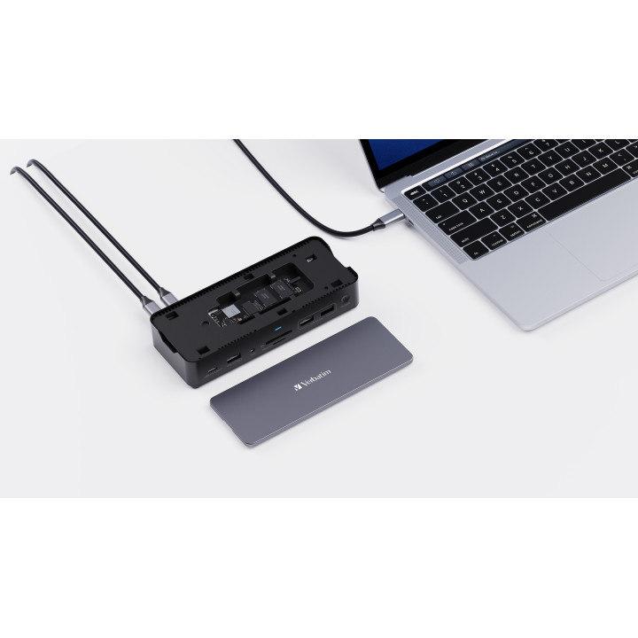 Verbatim CDS-15S Com fios USB 3.2 Gen 1 (3.1 Gen 1) Type-C Preto, Cinzento