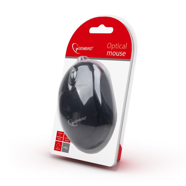 Gembird Rato optico, USB, negro