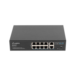 Lanberg RSFE-8P-2GE-120 switch de rede Não-gerido Gigabit Ethernet (10 100 1000) Power over Ethernet (PoE) 1U Preto