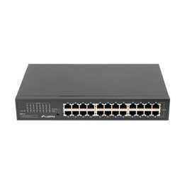 Lanberg RSGE-24 switch de rede Não-gerido Gigabit Ethernet (10 100 1000) 1U Preto