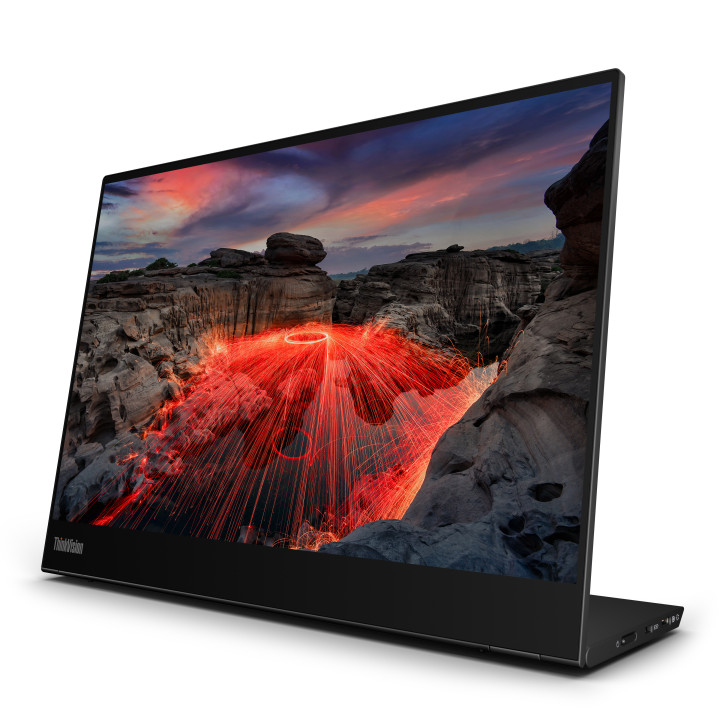 Lenovo ThinkVision M14t monitor de ecrã 35,6 cm (14") 2240 x 1400 pixels 2.2K LED Ecrã táctil Preto