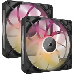 Corsair iCUE LINK RX140 MAX RGB Caixa de computador Ventoinha 14 cm Preto 2 unidade(s)