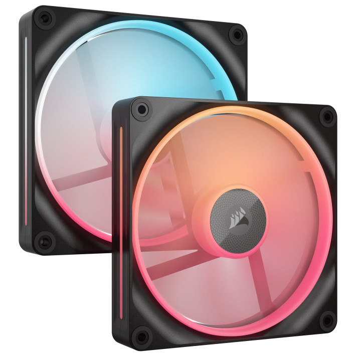 Corsair iCUE LINK LX140-R RGB Caixa de computador Ventoinha 14 cm Preto 2 unidade(s)
