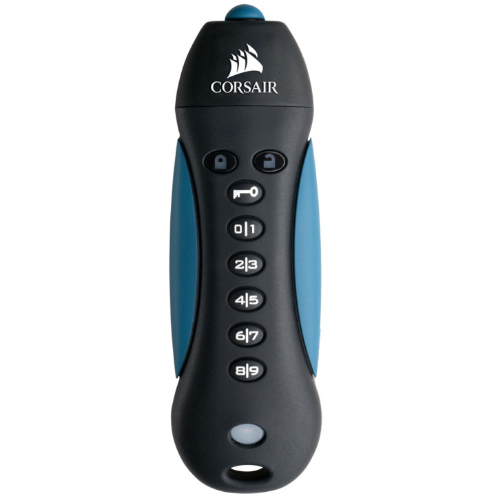 Corsair Padlock unidade de memória USB 256 GB USB Type-A 3.2 Gen 1 (3.1 Gen 1) Preto, Azul