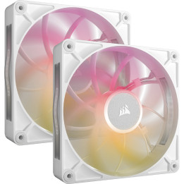 Corsair iCUE LINK RX140 MAX RGB Caixa de computador Ventoinha 14 cm Branco 2 unidade(s)