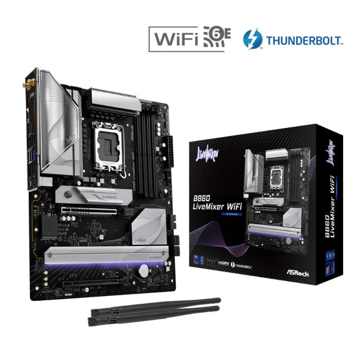 Motherboard Asrock B860 LiveMixer WiFi Intel B860 LGA 1851 (Socket