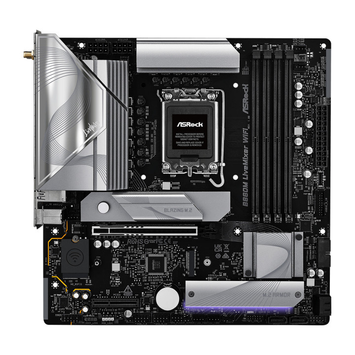 Asrock B860M LiveMixer WiFi Intel B860 LGA 1851 (Socket V1) micro ATX