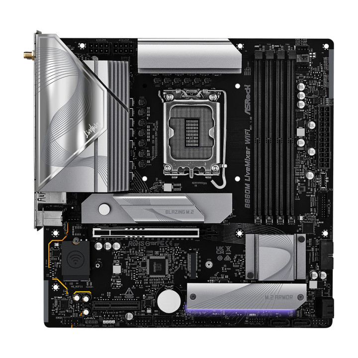 Asrock B860M LiveMixer WiFi Intel B860 LGA 1851 (Socket V1) micro ATX