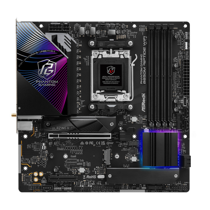 Asrock Phantom Gaming B850M Riptide WiFi AMD B850 Ranhura AM5 micro ATX