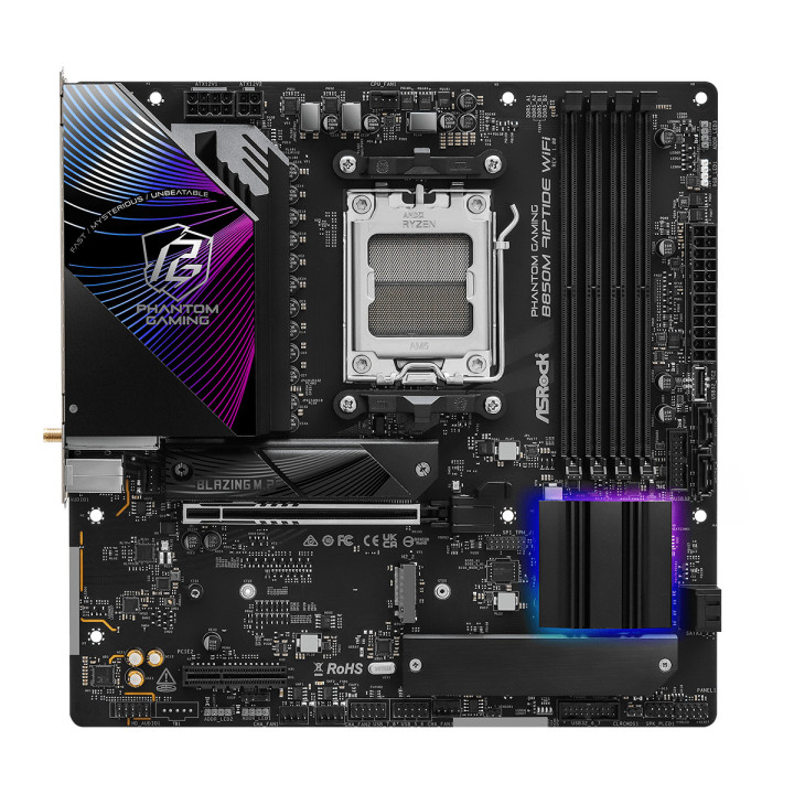 Asrock Phantom Gaming B850M Riptide WiFi AMD B850 Ranhura AM5 micro ATX