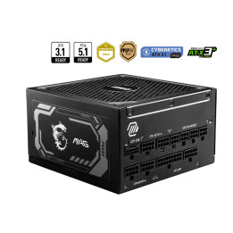 Fonte Modular MSI MAG A1000GL PCIE5 1000W ATX Preta