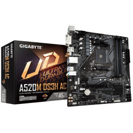 GIGABYTE A520M DS3H AC motherboard AMD A520 Socket AM4 micro ATX